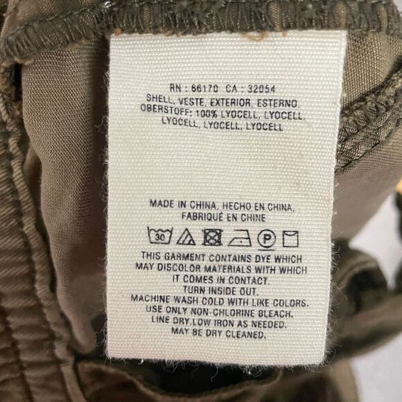 Anthropologie Embroidered Lyocell Khaki Pants - Picture 7 of 11